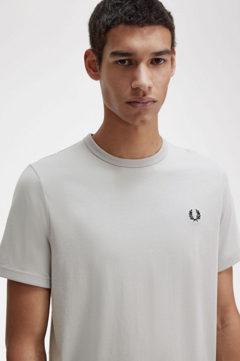 Fred Perry Ringer T-skjorte Herre Limestone | TNOPQ98420