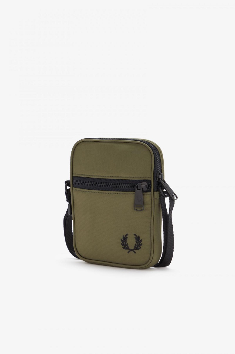 Fred Perry Ripstop Side Veske Accessories Grønn | MNOFT75729