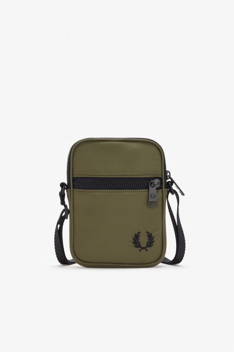 Fred Perry Ripstop Side Veske Accessories Grønn | MNOFT75729