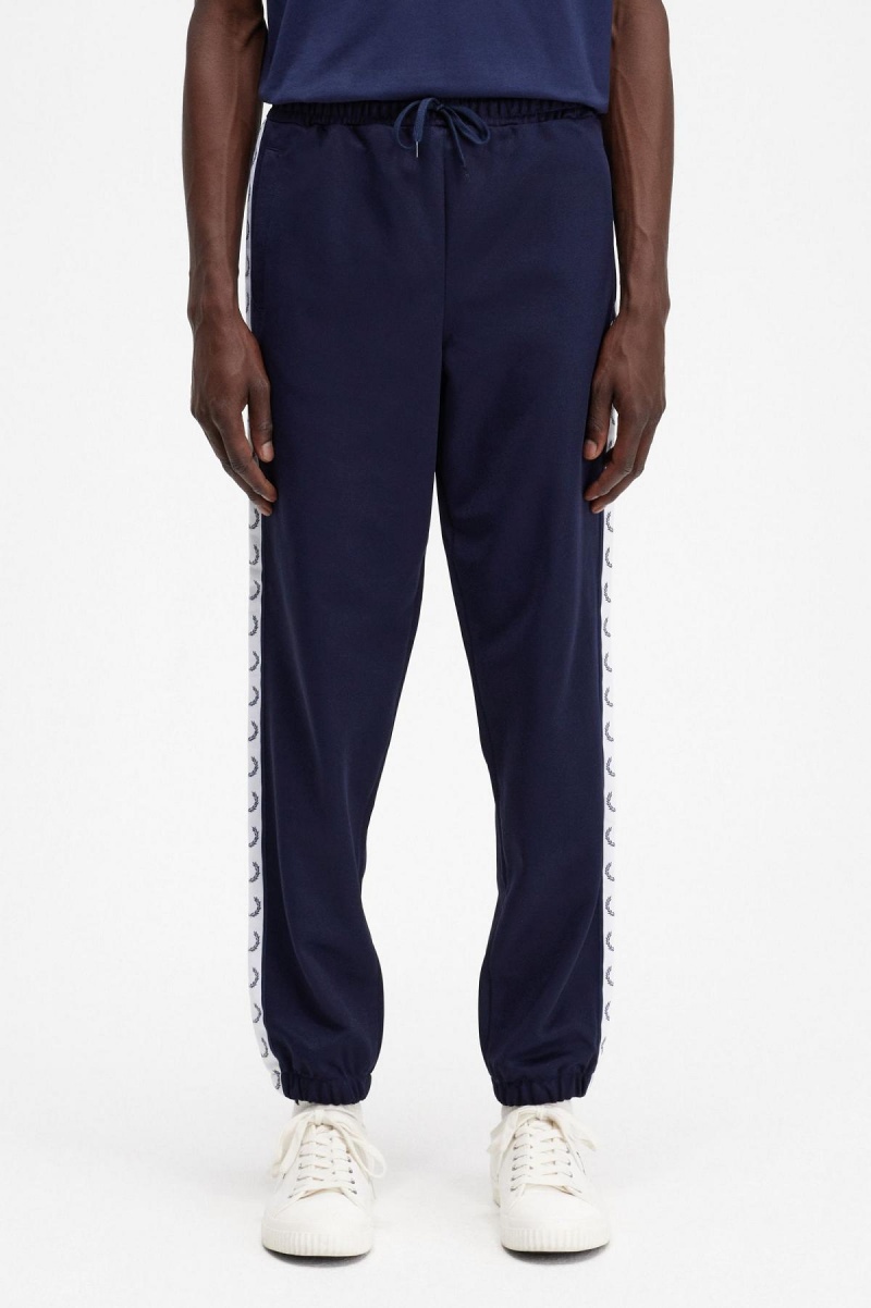 Fred Perry Taped Track Pant Bukser Herre Blå | XNOBH16266