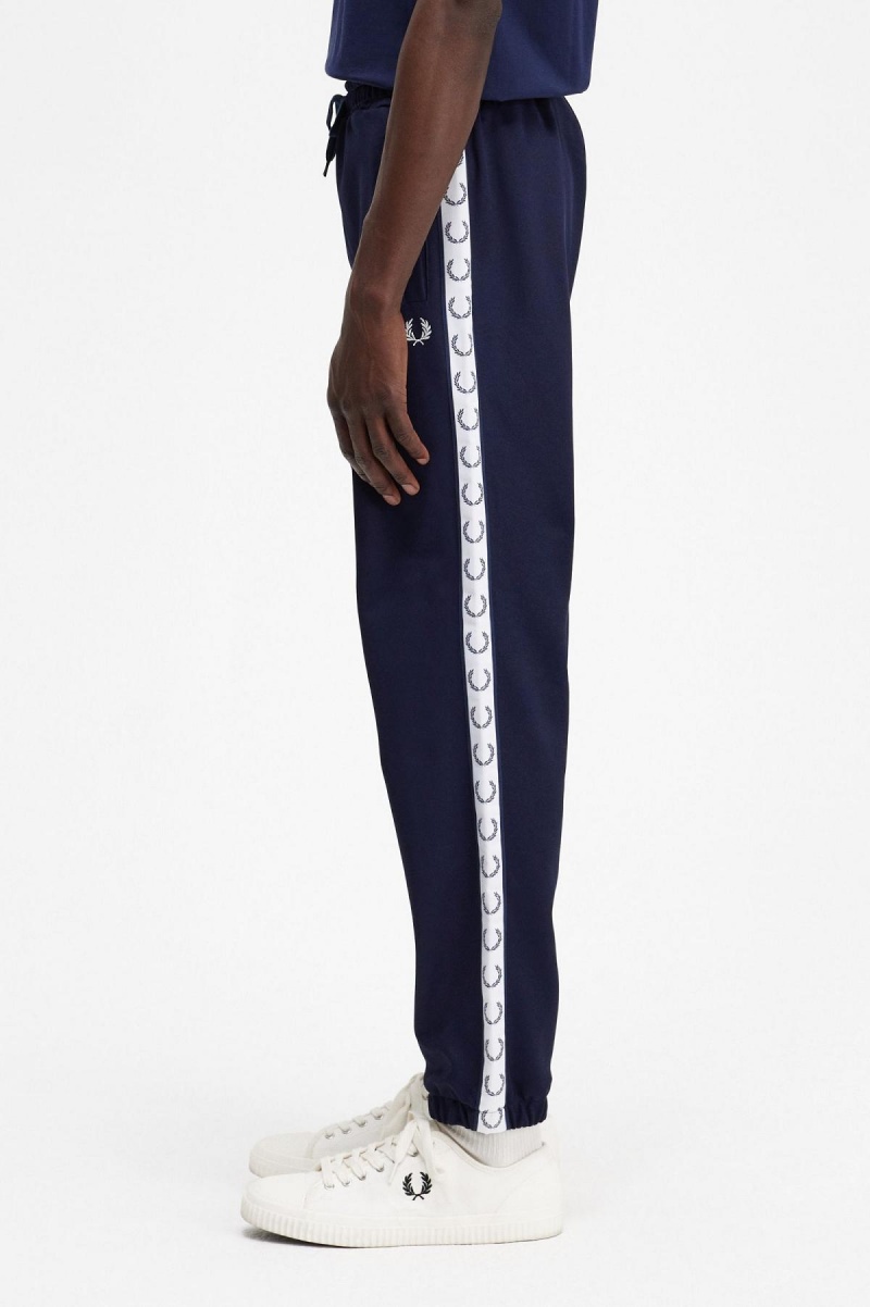 Fred Perry Taped Track Pant Bukser Herre Blå | XNOBH16266