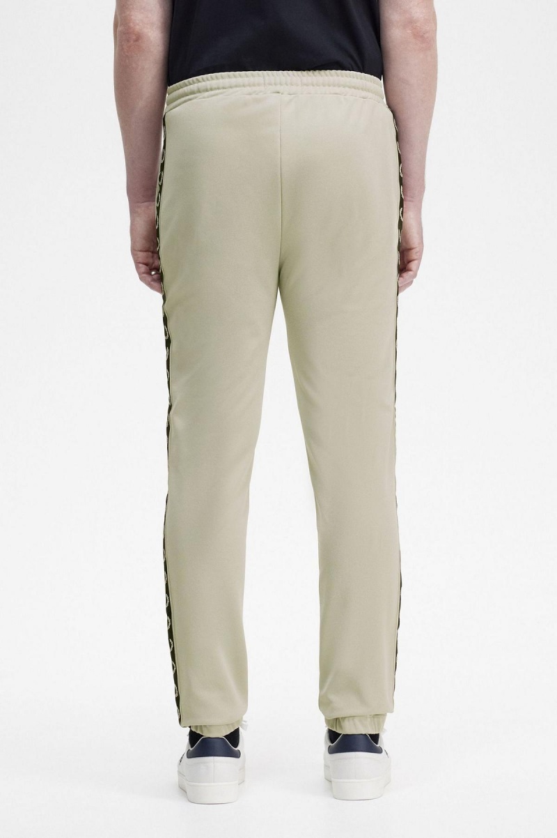 Fred Perry Taped Track Pants Bukser Herre Lyse Svarte | GNOUC98237