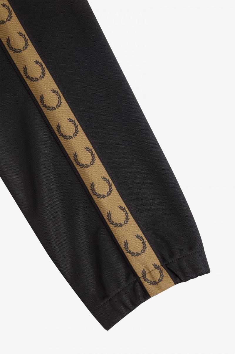 Fred Perry Taped Track Pants Bukser Herre Svarte | QNOWA43191