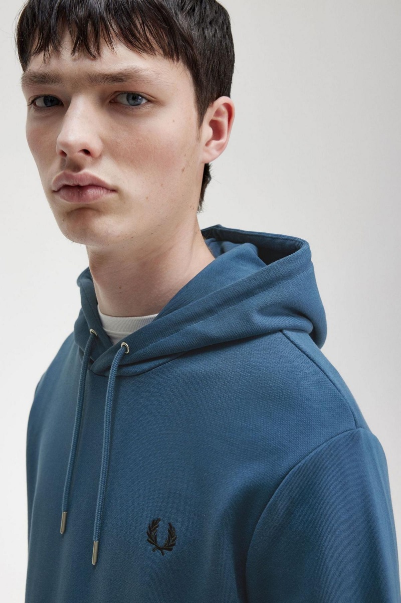 Fred Perry Tipped Hette Gensere Herre Blå | UNOTG73897