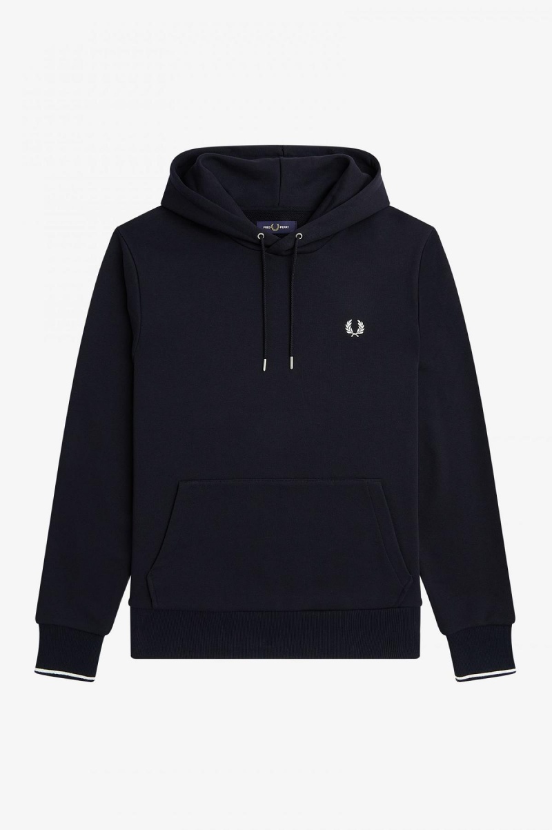 Fred Perry Tipped Hette Gensere Herre Marineblå | NODFL79564