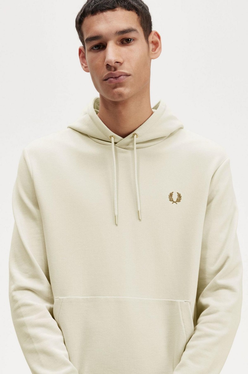 Fred Perry Tipped Hette Gensere Herre Oatmeal | FNOUI15809