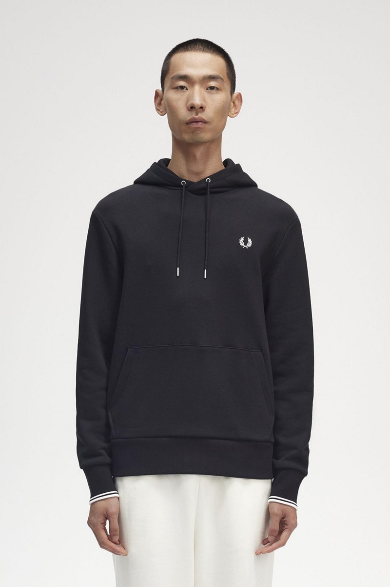 Fred Perry Tipped Hette Gensere Herre Svarte | TNOPQ81747