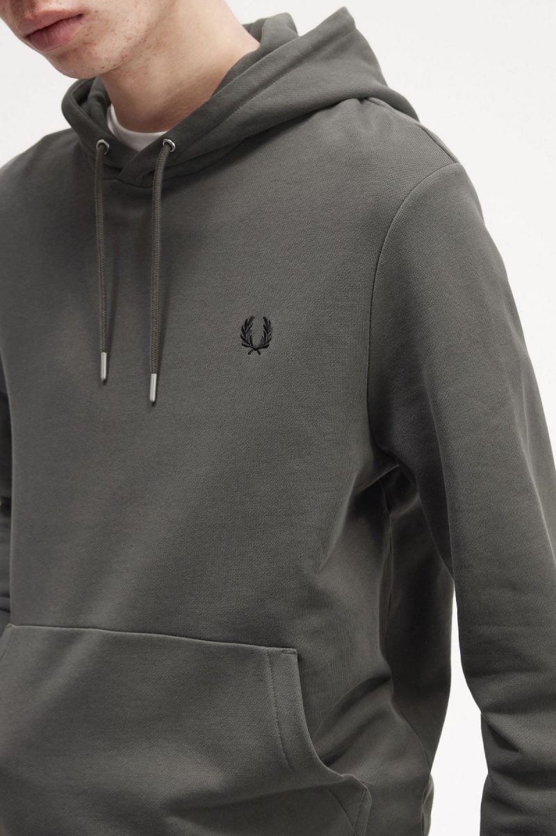 Fred Perry Tipped Hette Sweatshirt Treningsdress Herre Grønn | NOZDE12034