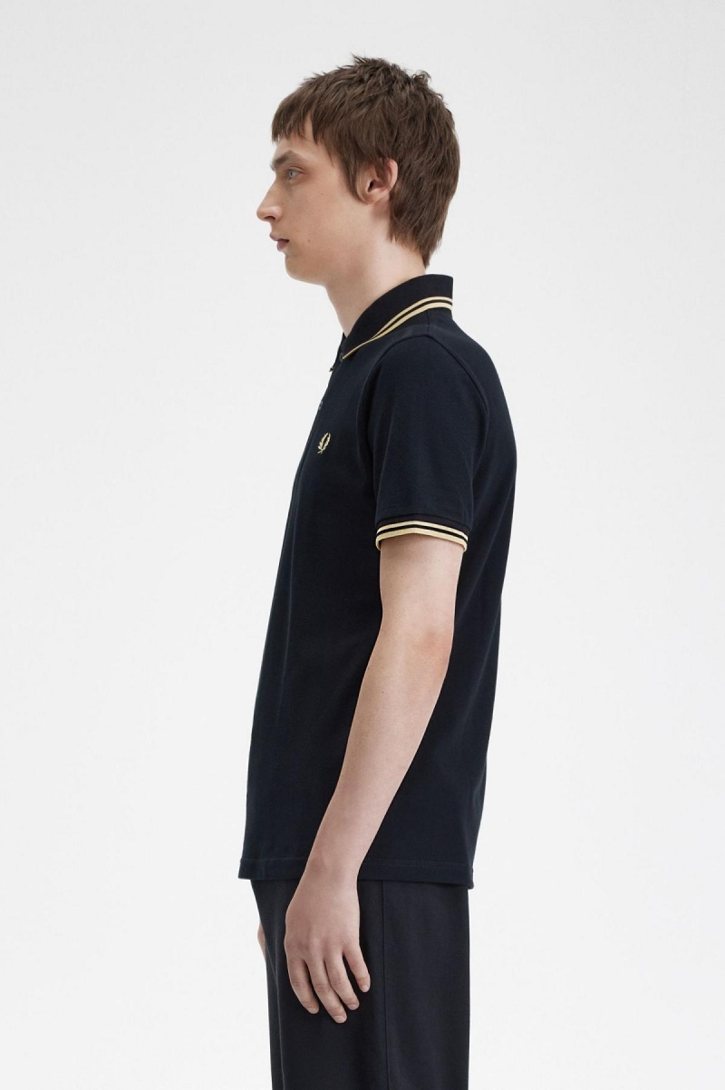 Fred Perry Tokyo M12 Fred Perry Shirt Herre Svarte | LNOTR96822