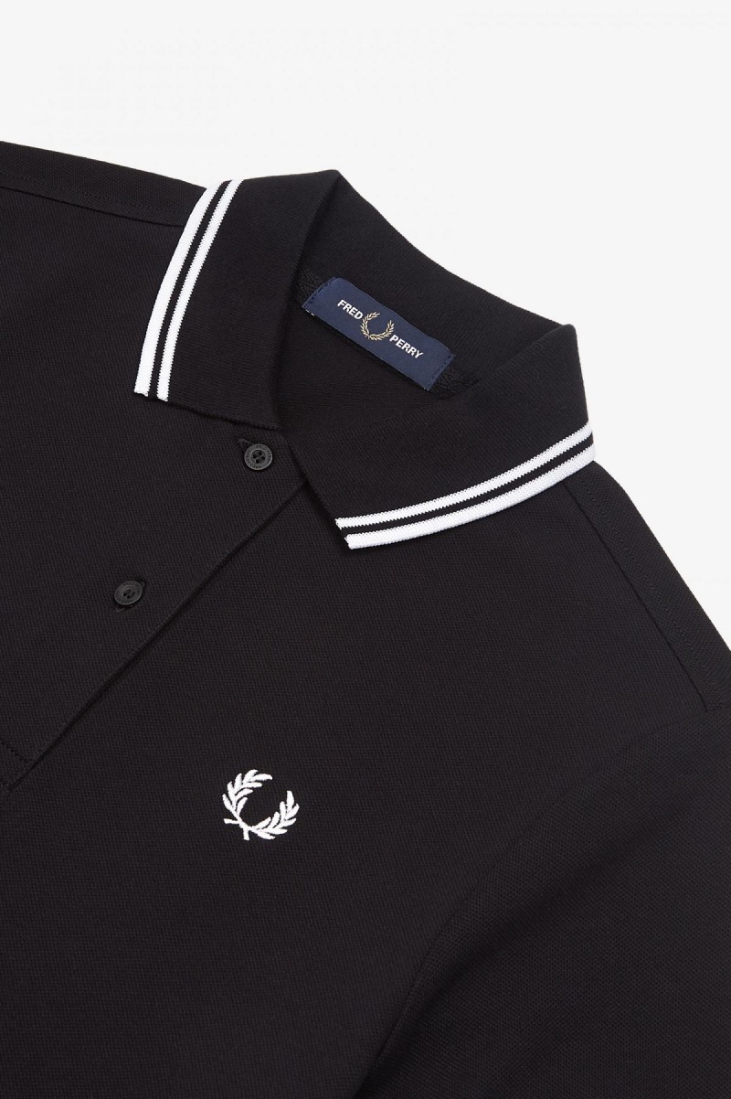 Fred Perry Twin Tipped Fred Perry Kjole Dame Svarte | DNOVO40630