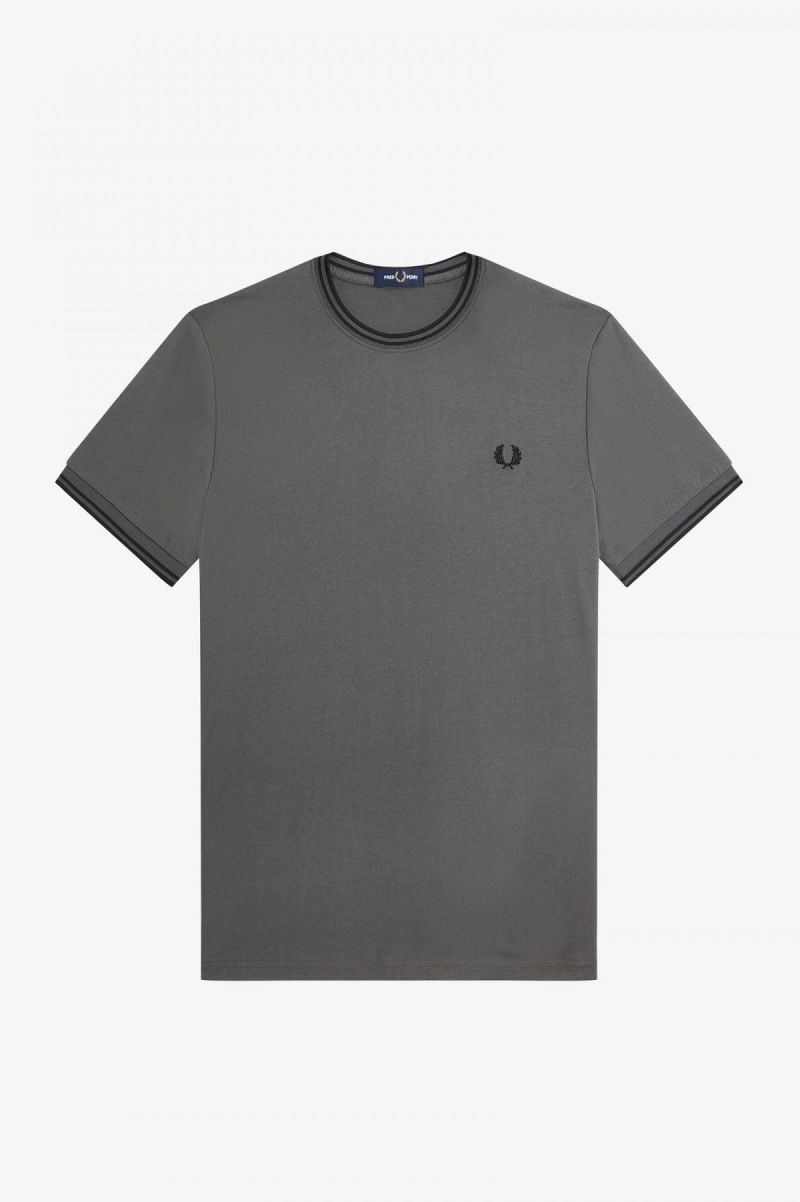 Fred Perry Twin Tipped T-skjorte Herre Grønn | LNOSX96738