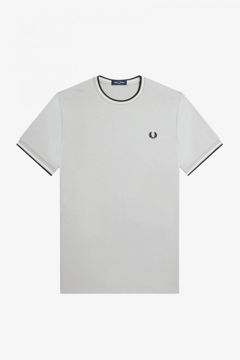 Fred Perry Twin Tipped T-skjorte Herre Limestone | NOJKU55890