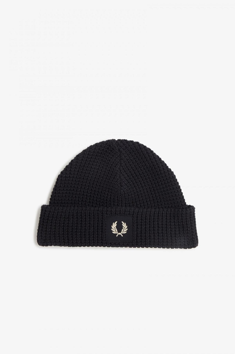 Fred Perry Waffle Knit Beanie Accessories Mørke | DNOKV18518