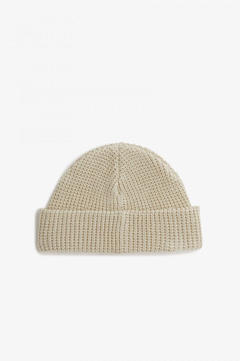 Fred Perry Waffle Knit Beanie Accessories Svarte | XNOBH46534