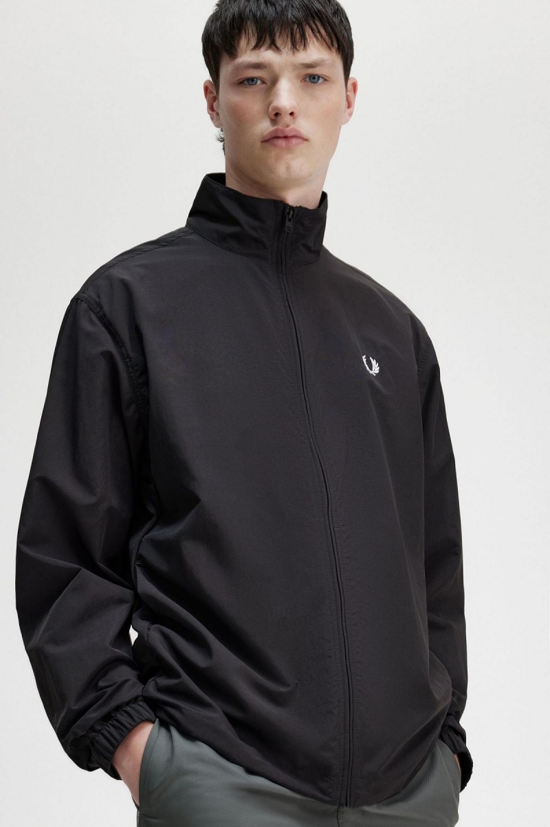 Fred Perry Woven Track Frakker Herre Svarte | LNOTR74546